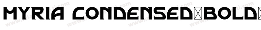 myria Condensed-bold字体转换